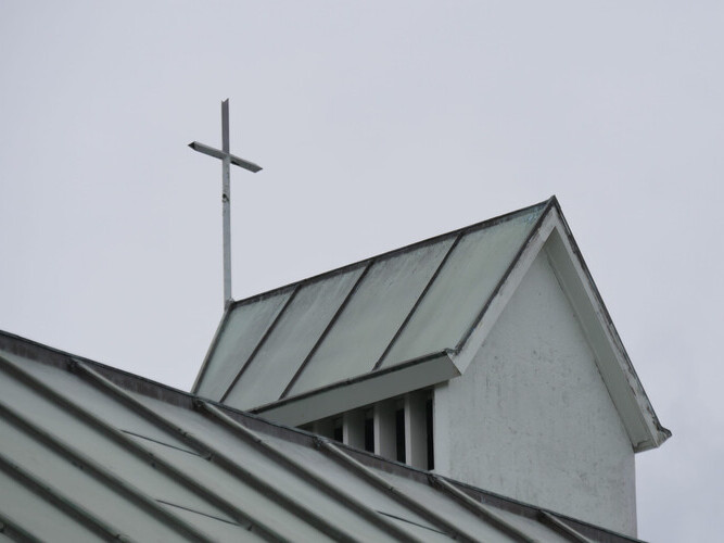 shot of religious Christian or catholic chapel and altar for worshippers