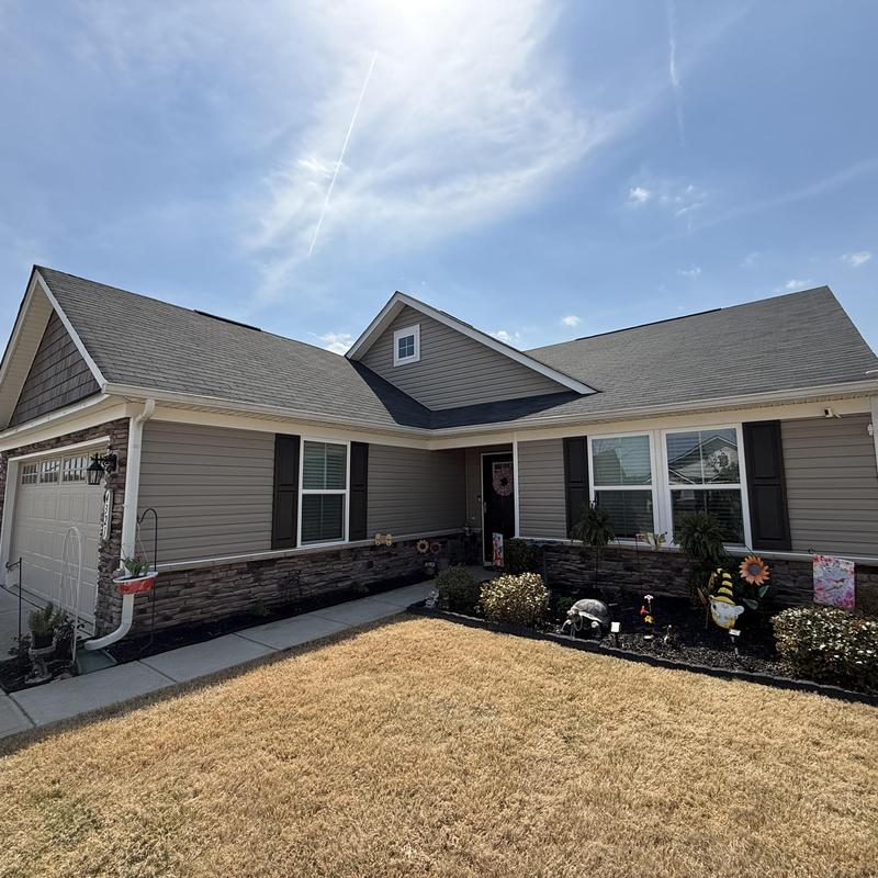 home with a shingle roof